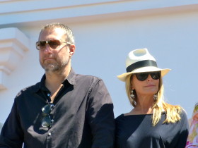 Bo Derek and John Corbett